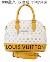 louis vuitton sac femmes 2013 createur double compartihommest handsacs lv808 blanc jaune